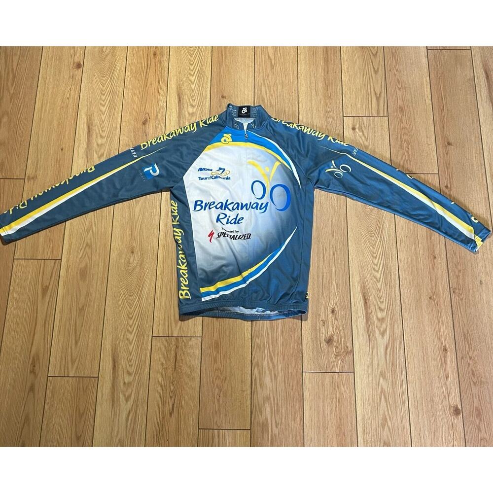 Specialized Amgen CYCLING JERSEY Men's Small BREAKAWAY FROM CANCER Long Sleeve